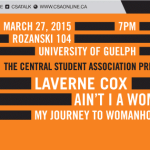 Laverne Cox Speak THIS FRIDAY!