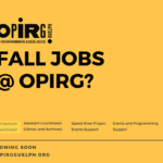 OPIRG IS HIRING: Symposium Coordinator (2017-18) – EXTENDED
