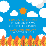 READING DAYS OFFICE CLOSURE