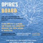 OPIRG Board Nominations and Elections- 2019!