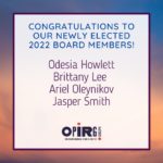 Welcome to our new Board members!