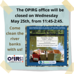 We’re closed May 25, 11:45-2:45