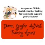 Dawn Gugler Activist Training Award – ACCEPTING APPLICATIONS until March 15th, 9:00pm