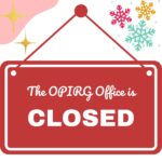 We are closed for the Winter Break!